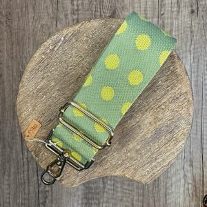 Wide Polka Dot Lime Green Purse Strap Crossbody Guitar Strap NEW FAST SHIP